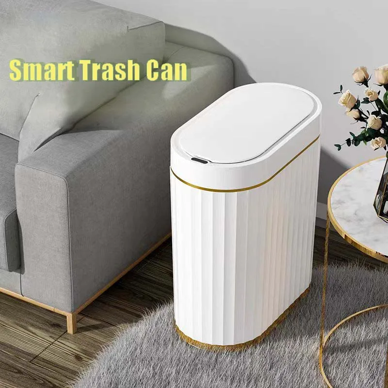 5L/7L/9L Smart Trash Can Electronic Automatic Smart Sensor Waterproof Garbage Bin Toilet Waste Garbage Can for Kitchen Bathroom