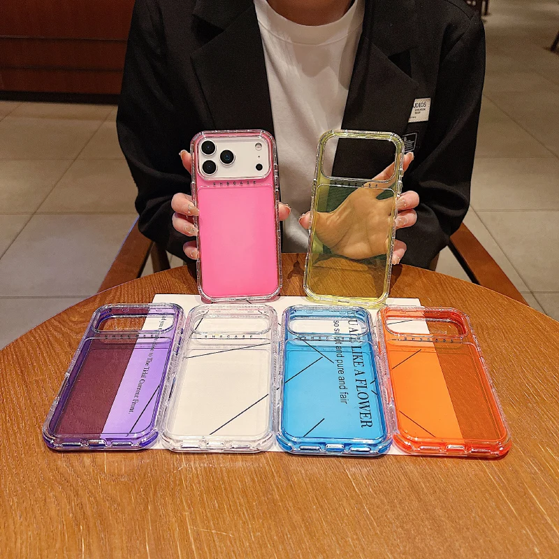 Shs luxo cor sólida macio tpu + pc rígido à prova de choque caso telefone para iphone17 promax ar 15 12 13 14 16 pro max pára-choques capa traseira