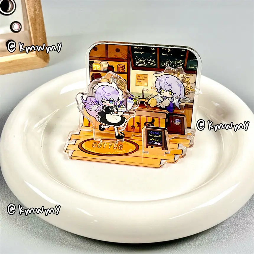 Neue heiße Honkai Star Rail Coffee Shop Acryl Stand Robin Sunday Figur Display Spiel Waren Sammlung Schreibtisch Dekor Ornament niedlich