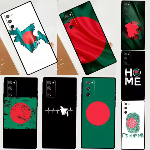 Bangladesh Flag Phone Case For Samsung Galaxy S25 S24 S23 S22 S21 Ultra S9 S10 S20 Plus S24 FE Funda Cover