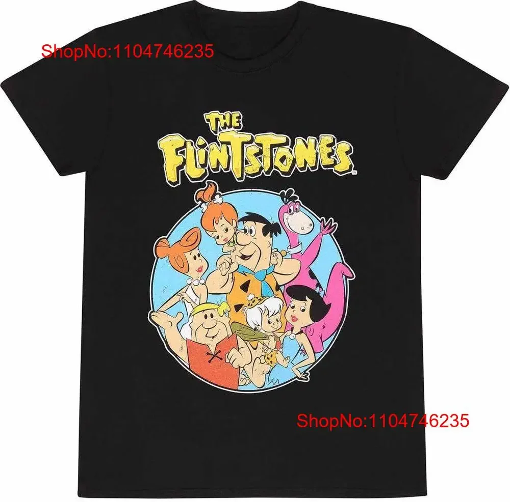 

Футболка The Flinstones Family Circle, винтажная стильная мягкая унисекс растянутая универсальная дизайнерская одежда homme