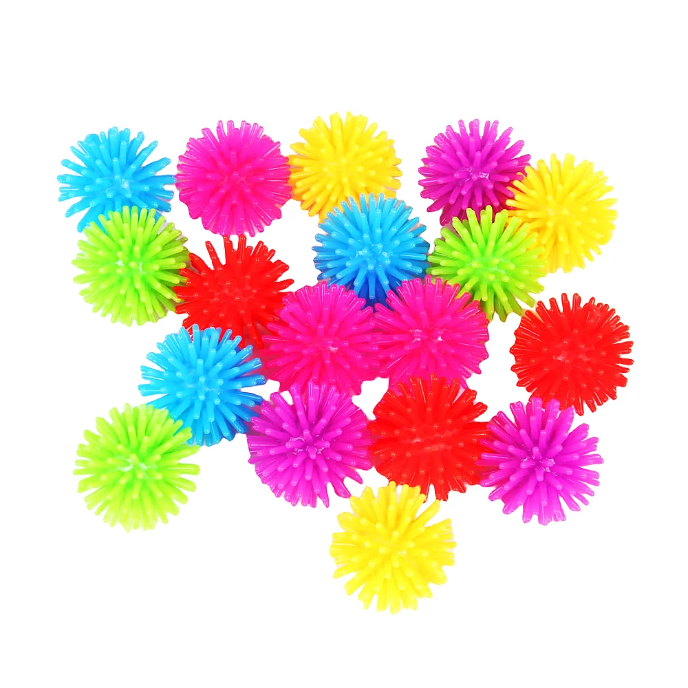 20/30/50 Pcs 2.5mm Plastic Soft Bayberry Balls Hedgehog Stress Relief Toys Kids Birthday Party Favor Goody Bag Filler Prize Gift