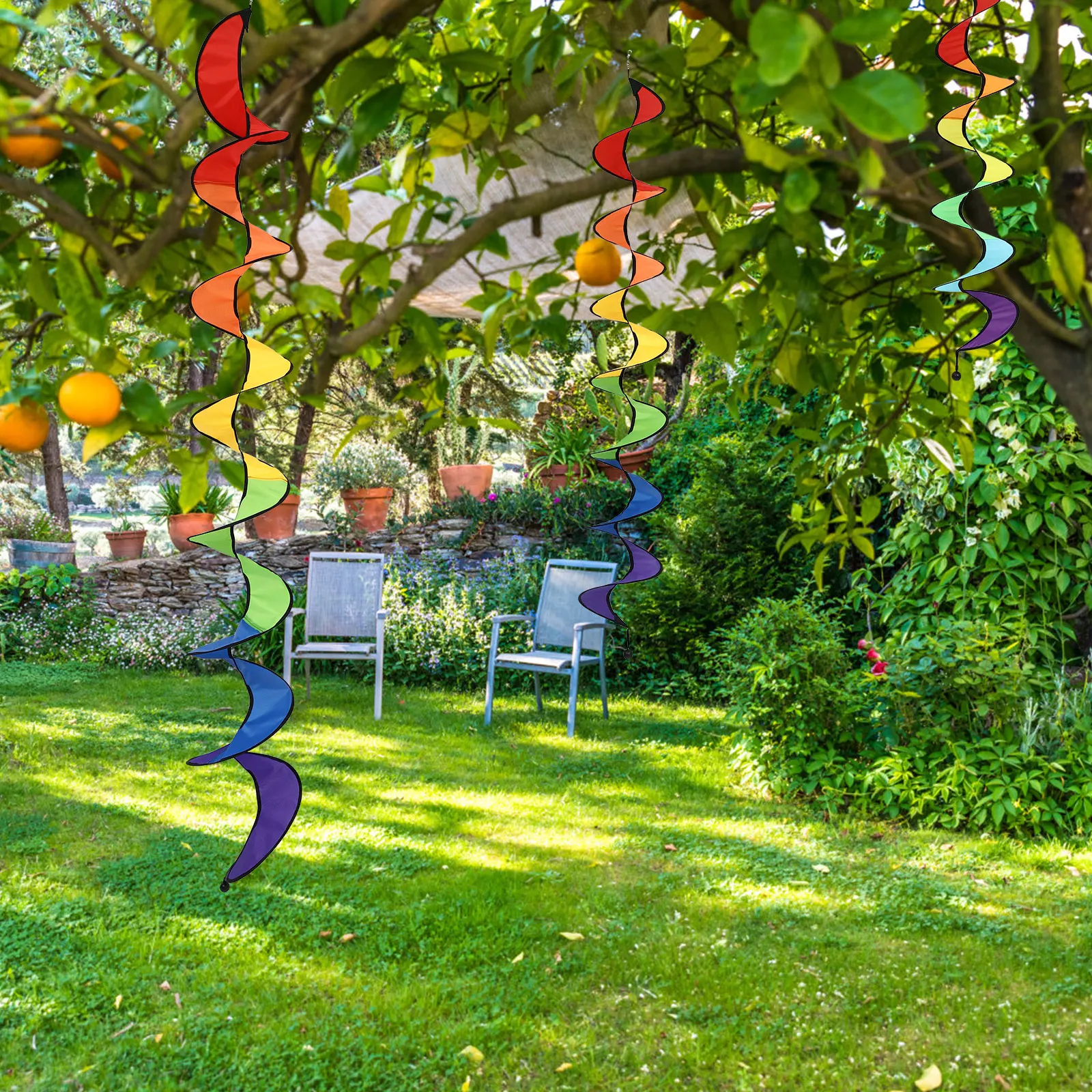 

3PCS Rainbow Friendly Garden Lawn nament Windmill Windmill Decoration Toy Mini Model Rainbow Wind Home Decor
