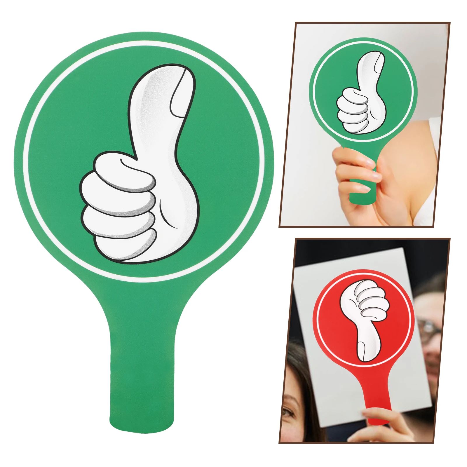 

Board Voting Paddles Double-Sided Event Judging Signs Reusable Support Opposition Panels For Schools Teachers Student