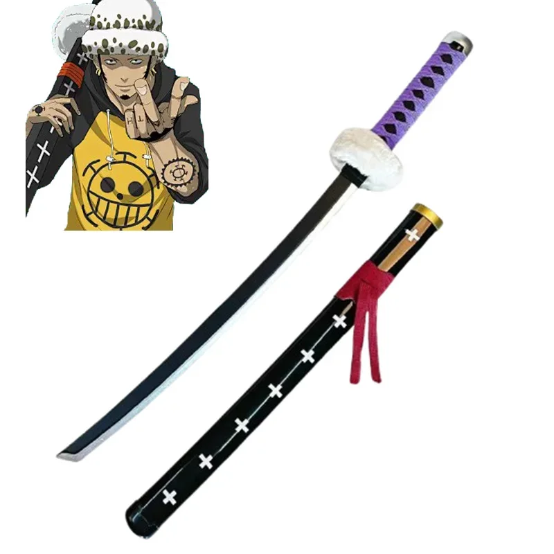 

76cm Anime Cosplay Trafalgar Law Wood Katana Sword Role Playing Ghost Cry 30inch Weapon Model