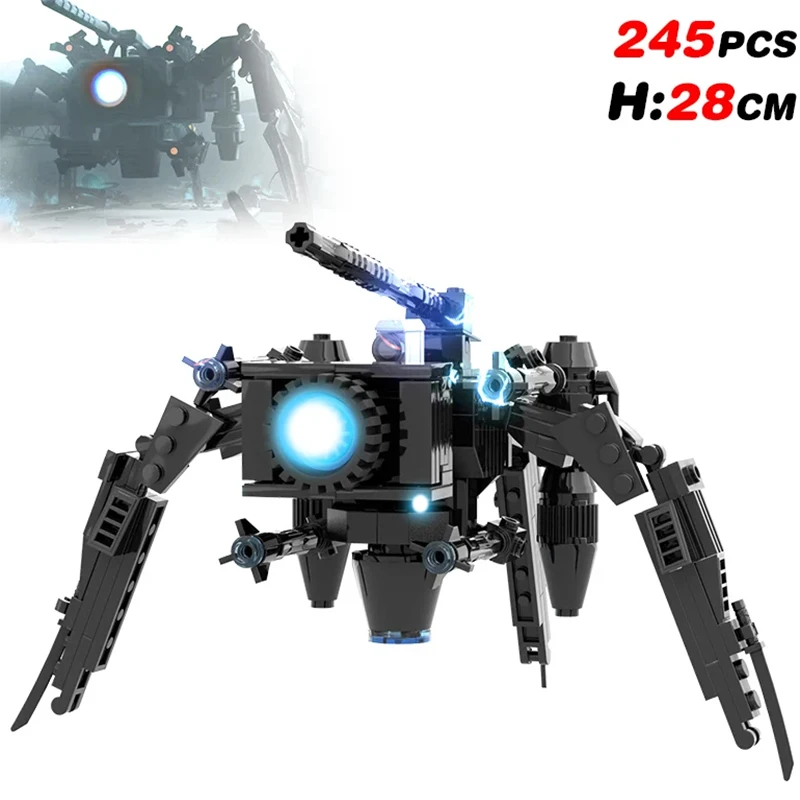 Neue Toilette Mann Bausteine Spinne Waffe Mann Titan Chef Anime Figur Montage Ziegel Spielzeug für