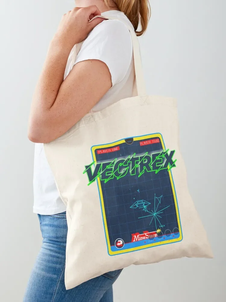 VECTREX RETRO VINTAGE CONSOLE ARCADE GAME 5 Tote Bag Large bags for women large tote bag woman shopping bag