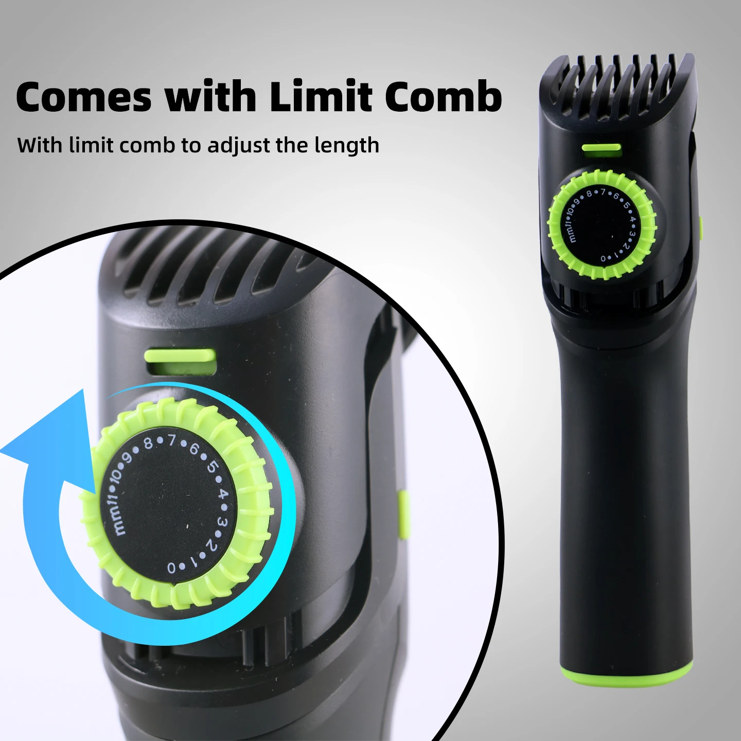 

OMUONE Men's Beard Trimmer 20 Length Adjustable Cordless Clipper for Facial & Body Manscaping Portable Rechargeable Hair Trimmer