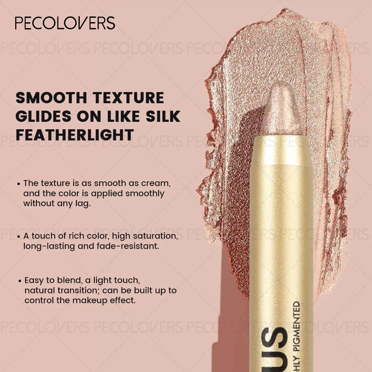 1PC Shimmer Glitter Contouring Eyeshadow Pencil - Tweekoppige Lazy Eyeshadow Stick, Geweldige cadeau-optie voor dames