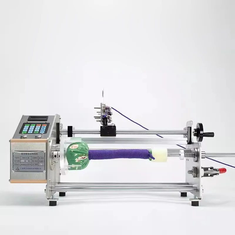 Cotton-Silk Parallel Coil Fully Automatic Stranding Equipment Ball-Round Wire Compact Large Electric Moxa Hammer Winding Machine