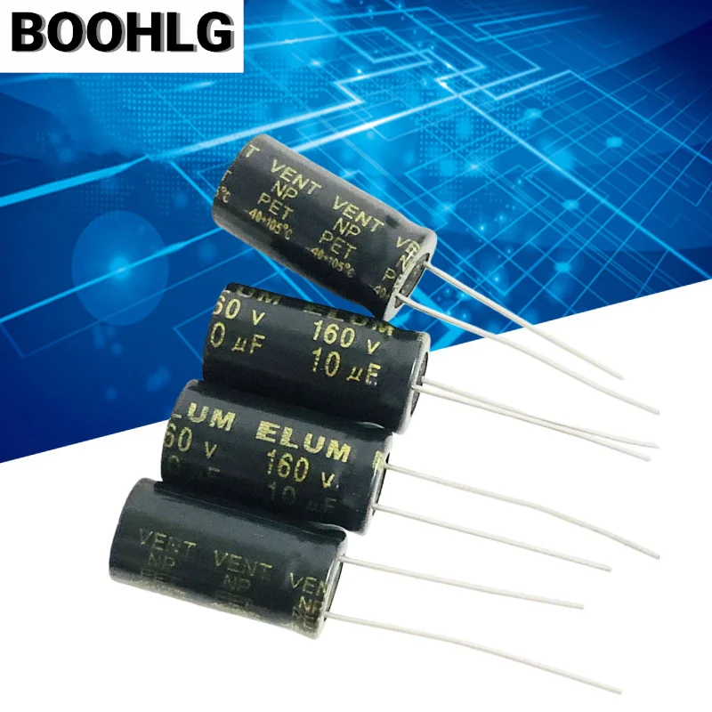 10PCS 160v high and medium frequency crossover NP non-polar electrolytic capacitor 160v 10uf 10X20MM