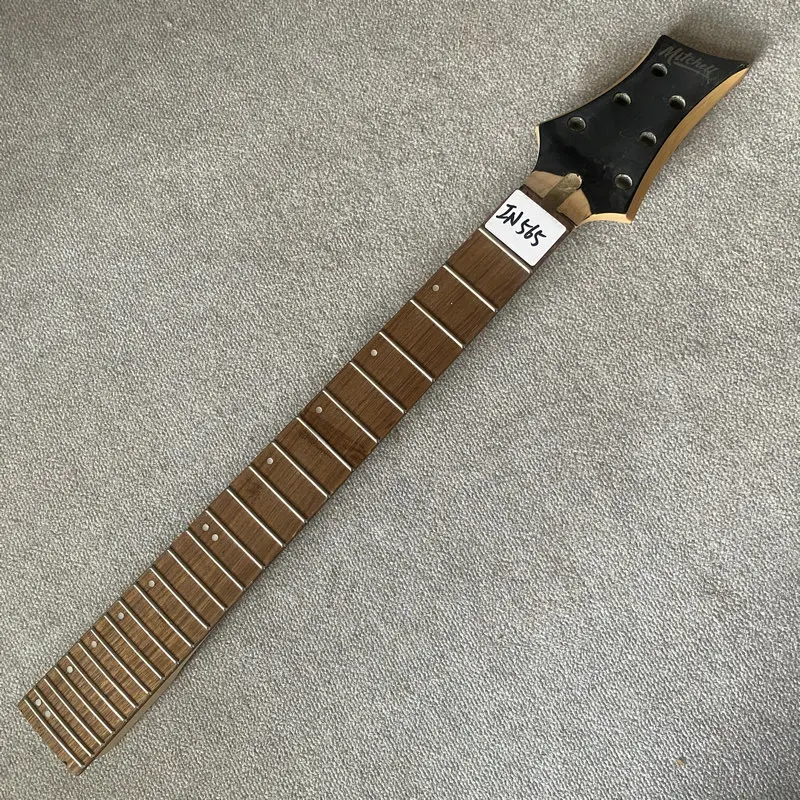 IN565 Origianl Mitchell Machine Head L3+R3 Electric Guitar Neck Maple+Rosewood 24 Frets Right Hand 572MM Short Scales DIY