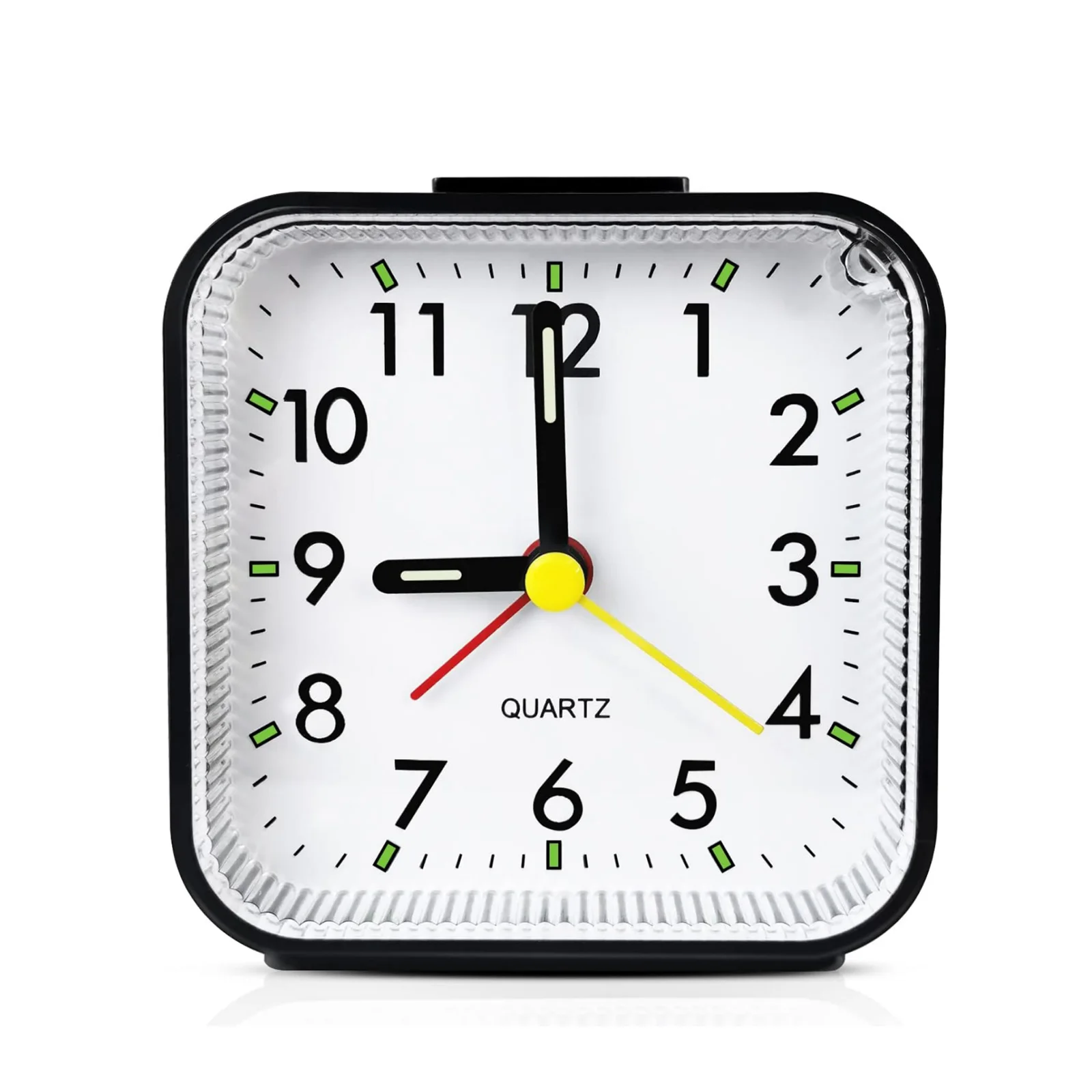 Reloj Despertador LED con Luz Nocturna, Reloj Despertador Clásico Pequeño y Portátil para Niños, Despertador de Escritorio con Función de Snooze, Silencioso y sin Tictac