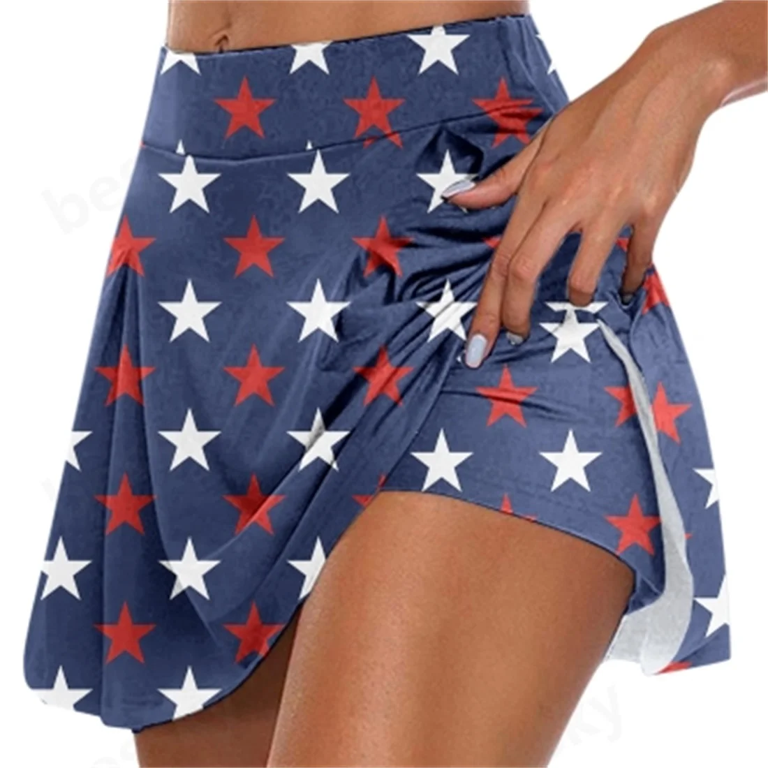 

Ladies' casual running, fitness, yoga, sports pants skirt, short skirt, half body skirt