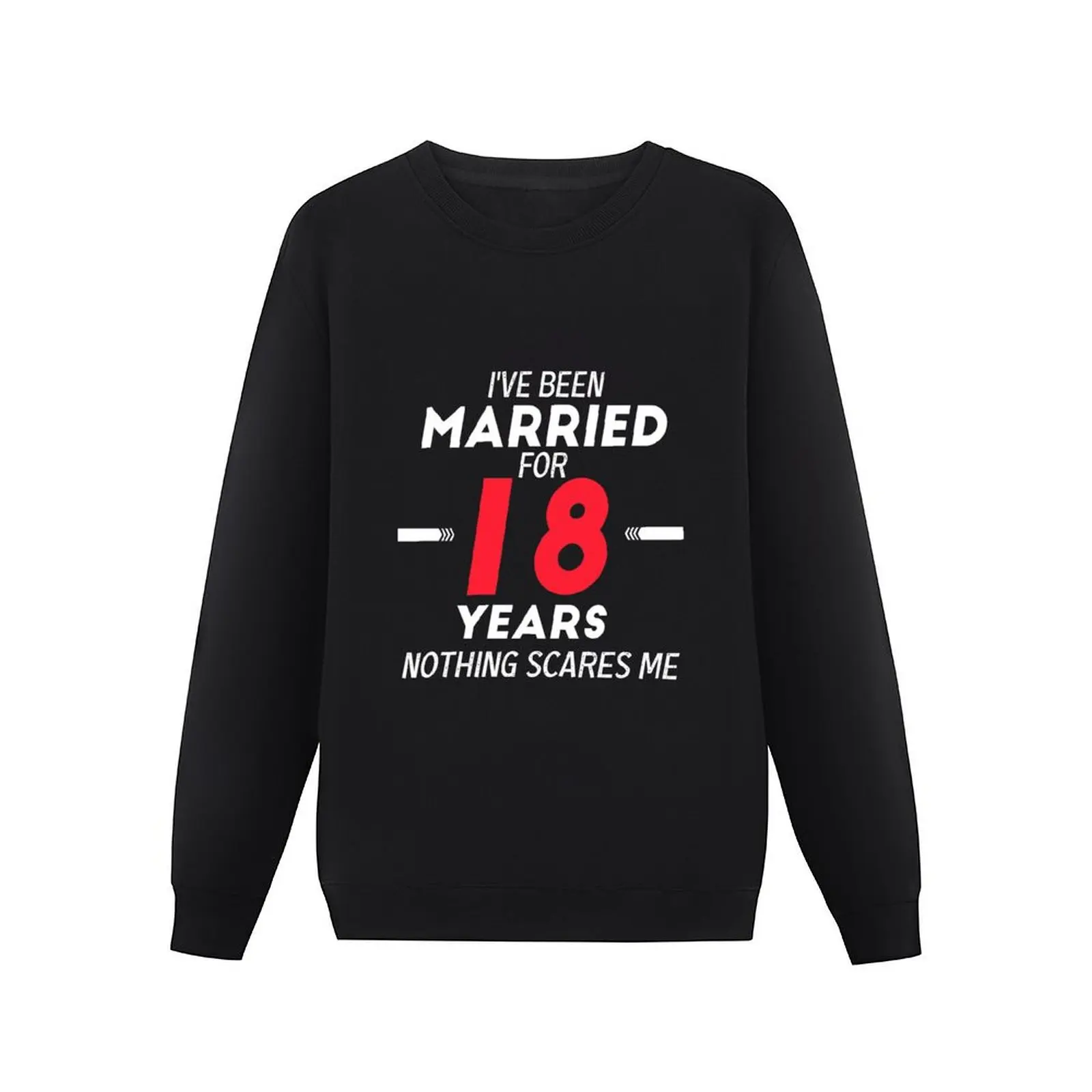 18 Years Married Funny Couple 18st Anniversary Husband Wife 18 Years Wedding Funny 18th Anniversary Gifts Pullover Hoodie