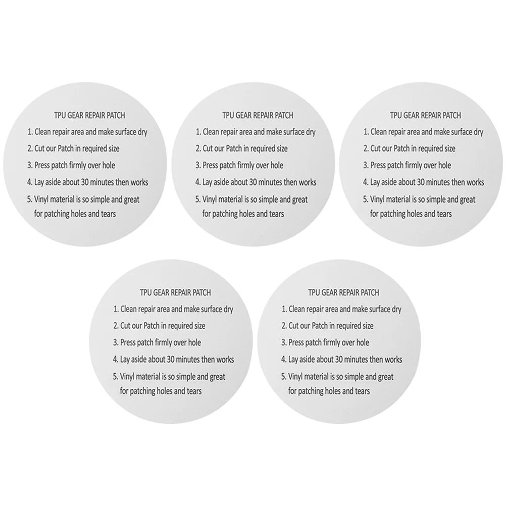 5 قطعة بقع إصلاح قوية من البولي يوريثان متعددة الاستخدامات ورقة إصلاح لاصقة للقوارب القابلة للنفخ قوارب الكاياك خيمة ملابس المطر الإمدادات المنزلية