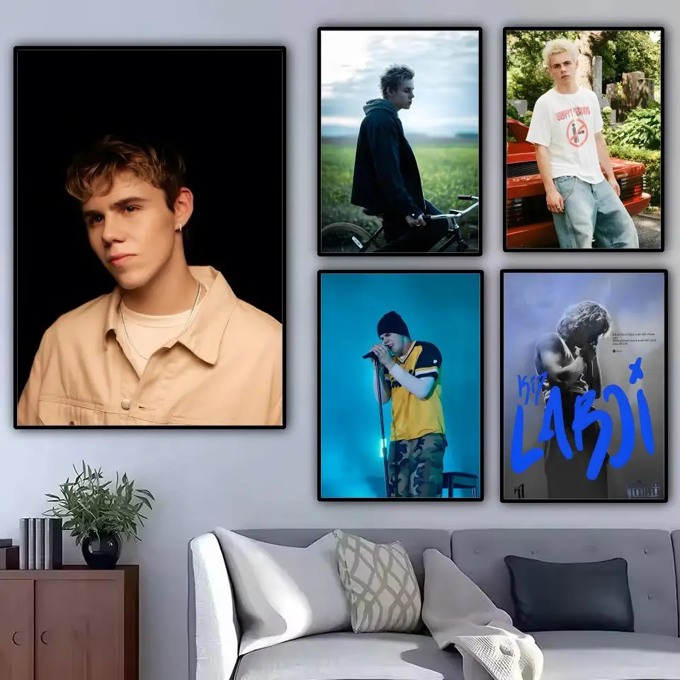 المغني مغني الراب K-Kid L-LAROI MAYBE اللوحة الخط قماش المشارك مقاوم للماء ودائم مثالية جدار ديكور لكل مساحة #1