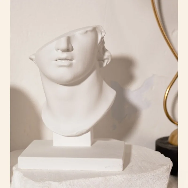 Half Body Statue, Plaster Statue, Desk Decoration, Art Piece Decoration, Roman Figure Sculpture Room, Aesthetic Decoration, Gift
