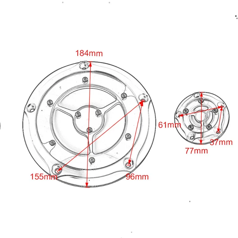 Suitable for Harley Street Glide Road King Soft Tail Inheritor Fat Boy Clutch Cover Dana Engine Edge Cover