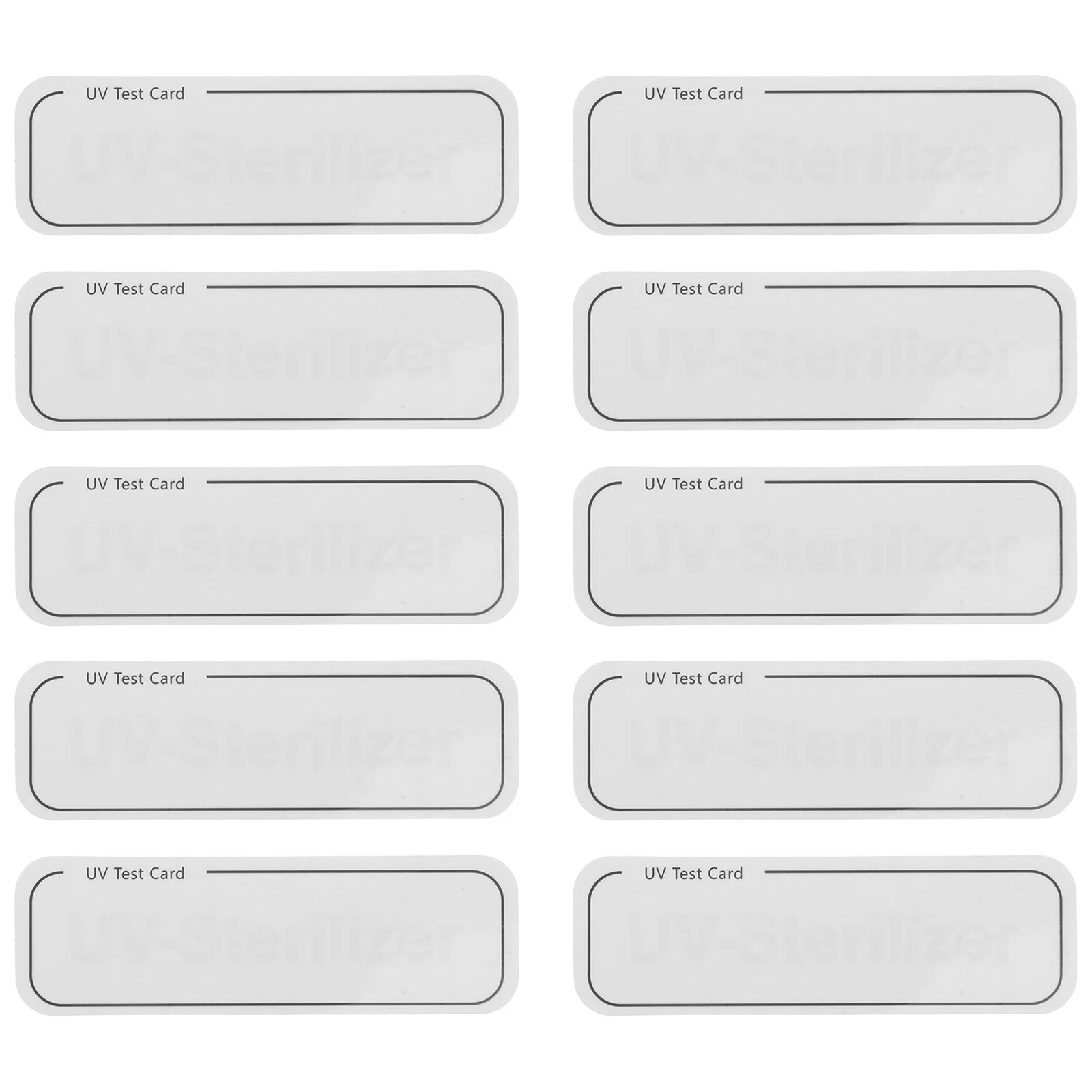 10 Pcs UV Intensity Strip Indicator Test Card Skincare Anti-UV Rays Testing Device for