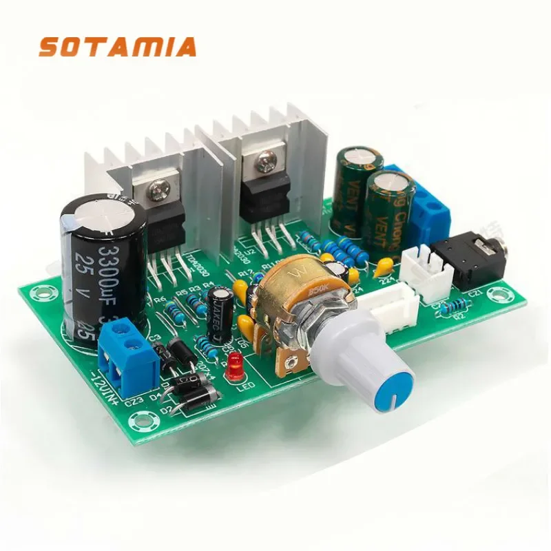 

SOTAMIA TDA2030 Power Amplifier Audio Board 15Wx2 Stereo Mini Amp AC/DC 12V TDA2030A Sound Amplifiers Speaker Home Theater DIY