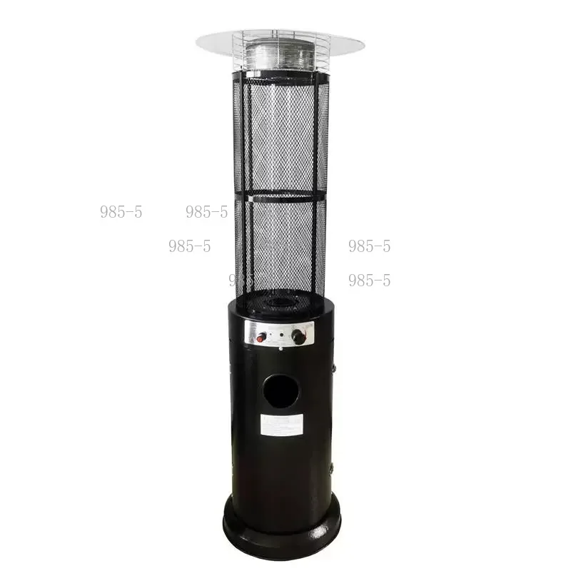 Modern Sleek Stainless Steel Gas Heater, Portable Outdoor Propane Heater for Restaurant Camping & Commercial Venues