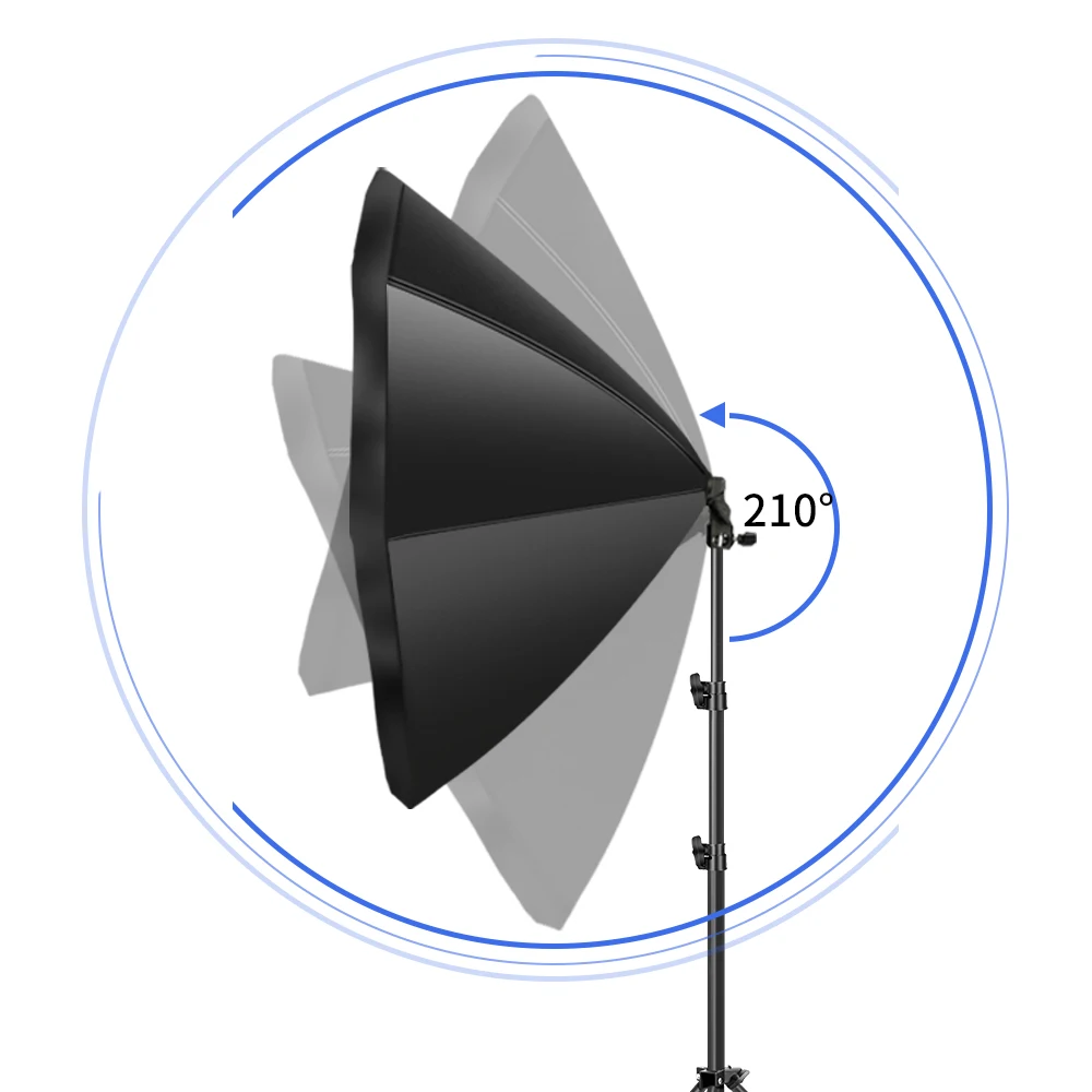 3pcs  Octagon Umbrella 70cm*70cm Softbox Photo Studio Lighting Kits With Cantilever Photography Accessories Speedlight Flash