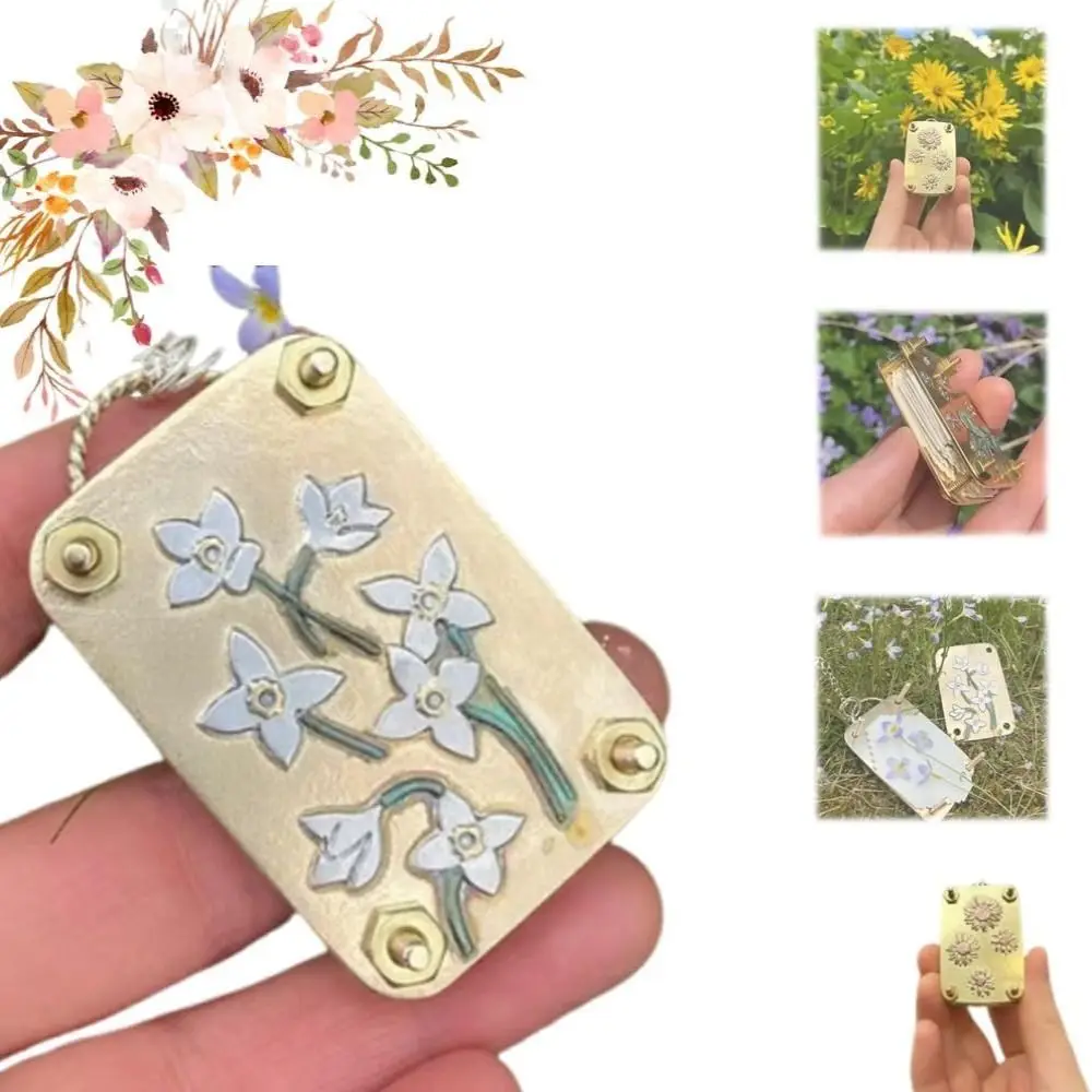 

Metal Flower Pressing Micro Flower Press Handmade DIY Miniature Flower Press Kit Metal Pressed Flower Plant Preservation Kit