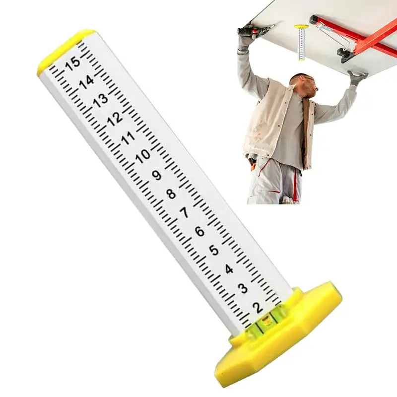 

Construction Level Ceiling Leveling Ruler Double Use Multi-function Height Measuring Gauge Precision For Garage Land Ground