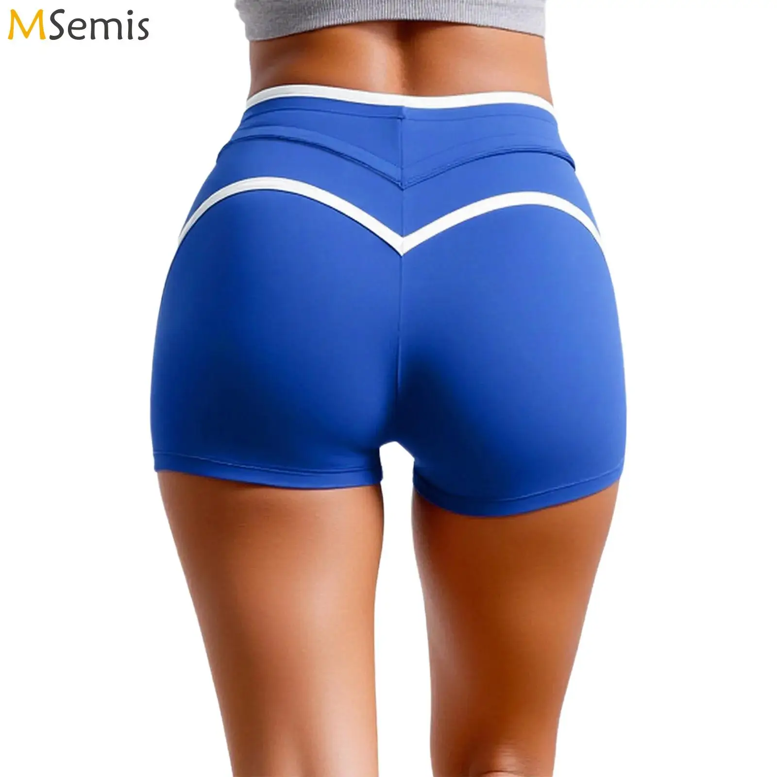 

Womens Yoga Shorts Elastic Waistband with Drawstring Gym Fitness Trim Stretchy Sport Shorts Running Gym Sports Cycling Costume
