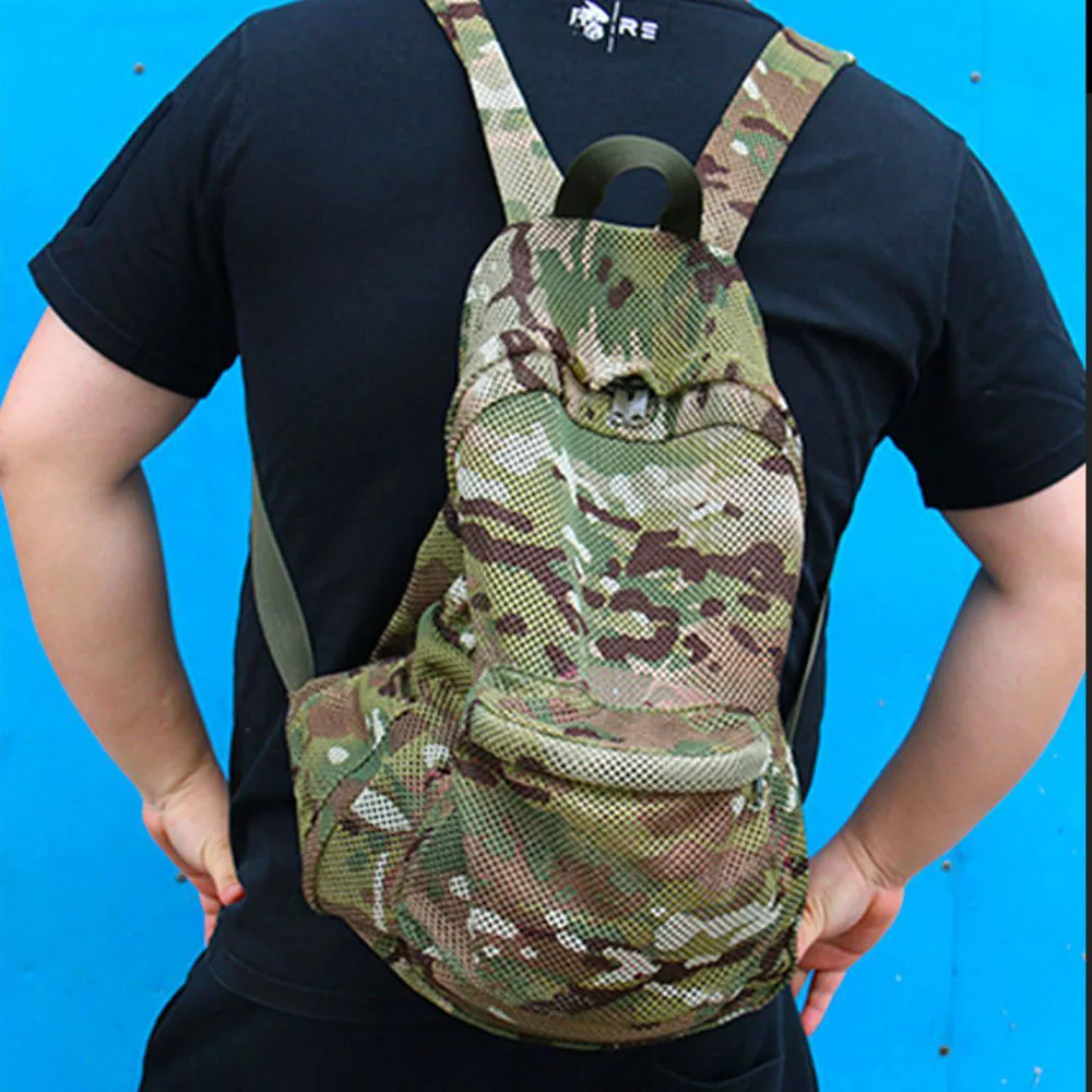 Mochila táctica ligera plegable de malla para viajes al aire libre - imagen 4
