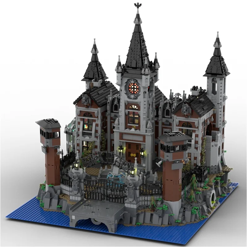 6755 قطعة MOC وحدات Arkham Asylum وحدات نموذج ألعاب مكعبات البناء لتقوم بها بنفسك الإبداعية هدية الكريسماس التعليم الطوب عيد ميلاد