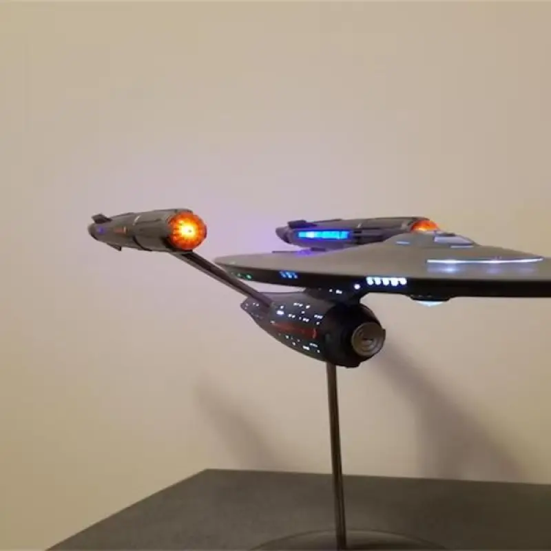 Star Treks-Avion de cimetière en métal, modèle d\'entreprise 1:1000, assemblage de vaisseau spatial, artisanat, ornement, jouet à collectionner,