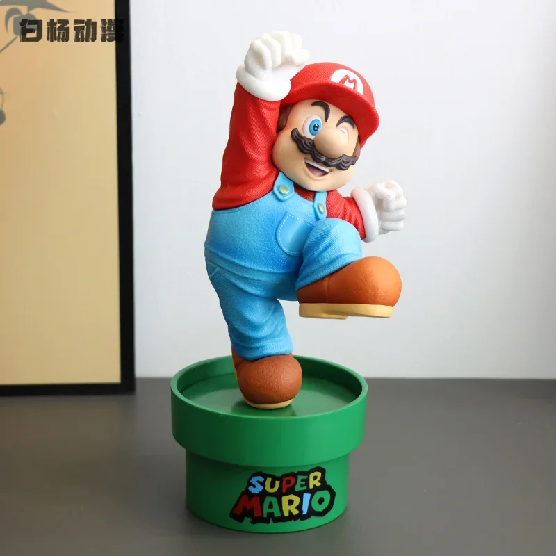 Super Mario  Tide Play Mario Louis Brothers Model Ornament Anime Game Peripherals Toy Model For Kids Birthday Collectible Gifts
