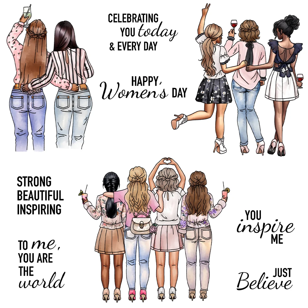 

Mangocraft Great Girl Friendship Вырубные штампы Прозрачный штамп DIY Скрапбукинг Металлические штампы Силиконовый штамп для карточного альбома Ремесленный декор