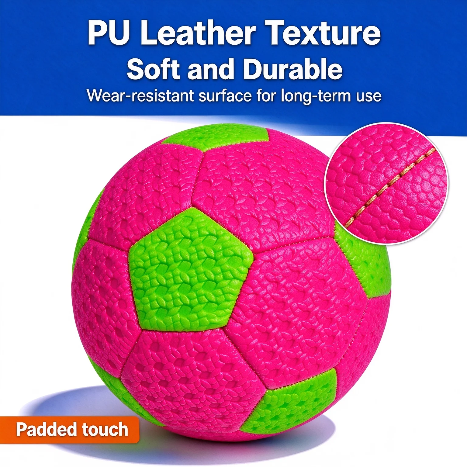 Standard Size 5 Soccer Ball Leakproof Campus Football Wear Resistant New Rubber Soccer Ball Elastic Football view 4