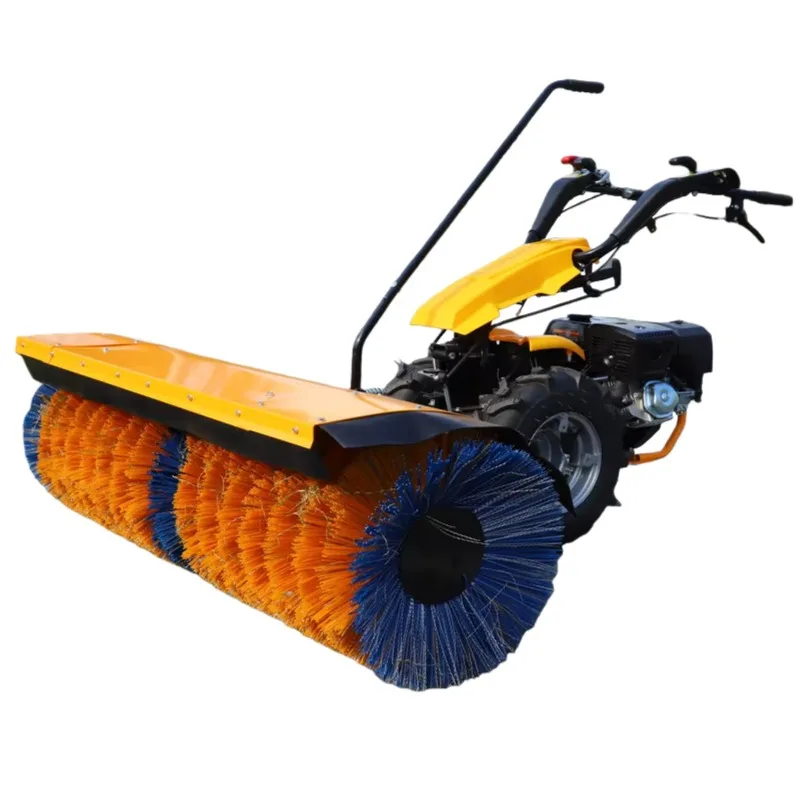 Cordless electric motor drives snow shovels, metal material, yellow