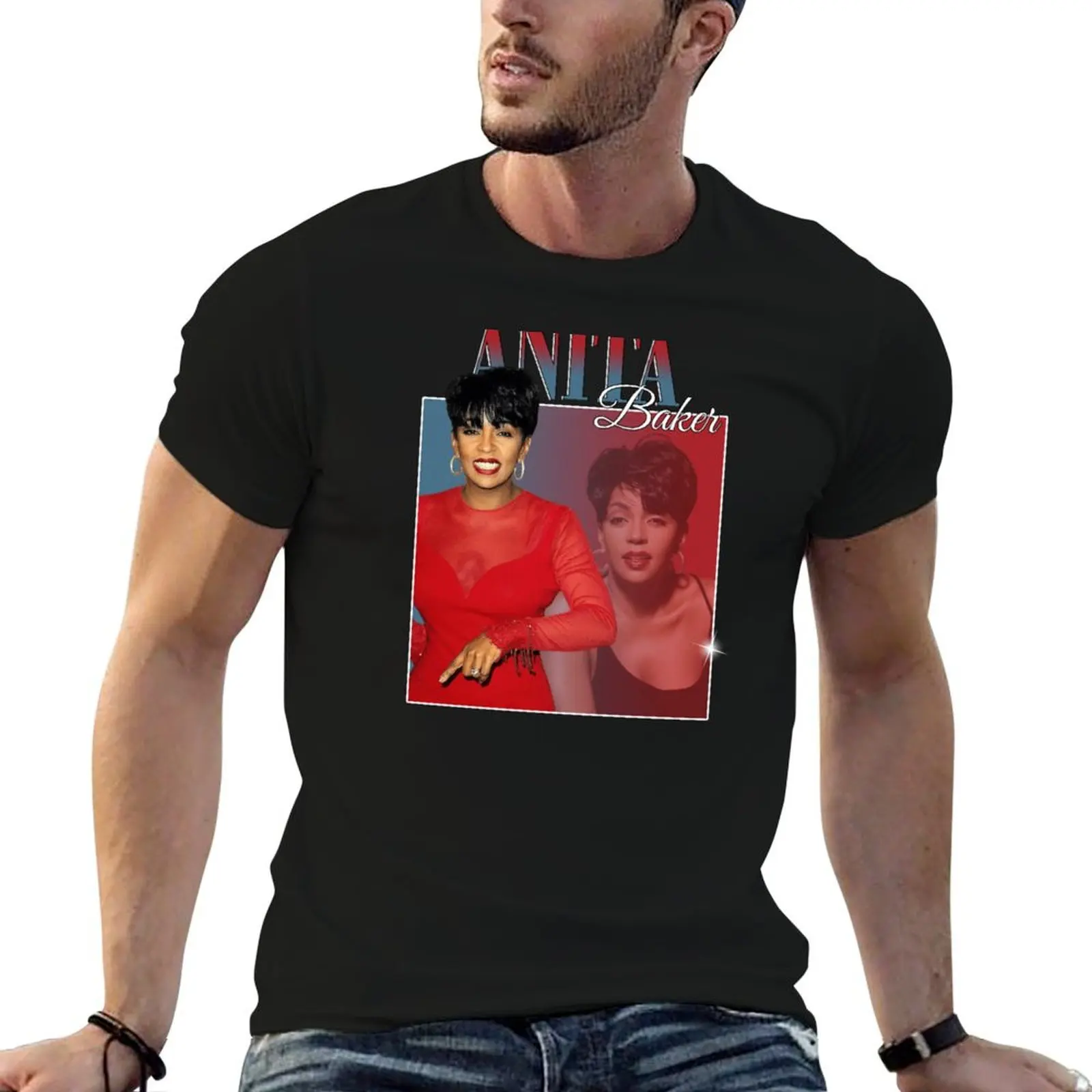 

Anita Baker vintage retro 90s style Tee T-Shirt man t shirt designer t shirt man designer man t shirt heavy cotton T-Shirt