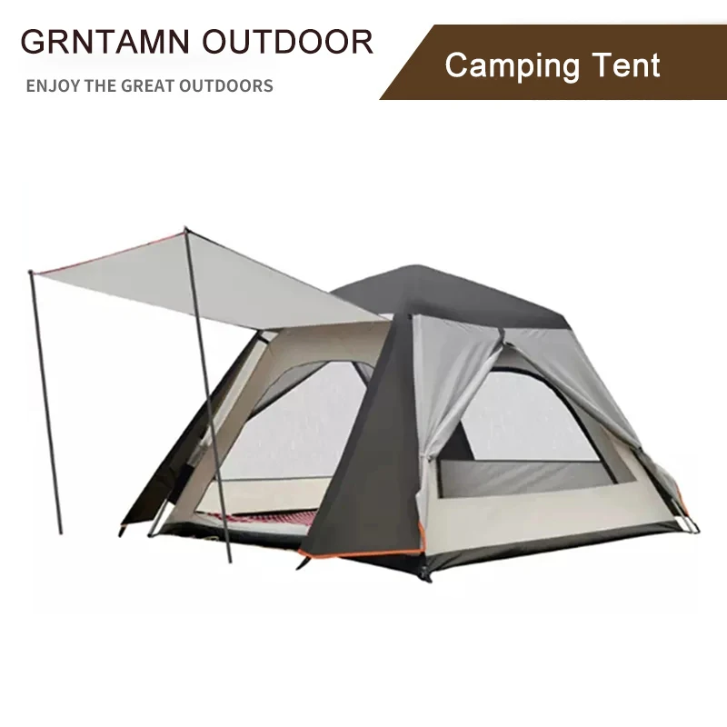 Automatic Outdoor Camping Tent, Speed-Opening Family 3-4 Person Tent, Anti-Storm and Anti-ultraviolet, Beach Fishing Tent