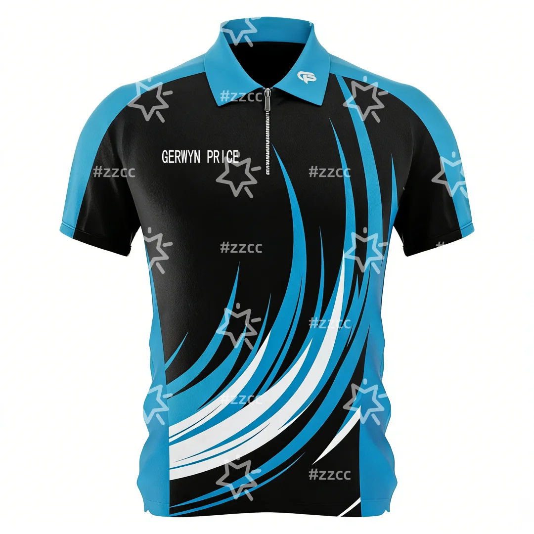 Gerwyn Price 50 Year Player Edition Shirt Dart Zipper Polo Shirt Sports Dry Quickly Men's T-Shirt Children's Clothing Tee Woman