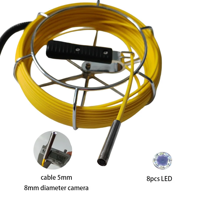 7 inch high definition touch waterproof portable endoscope probe