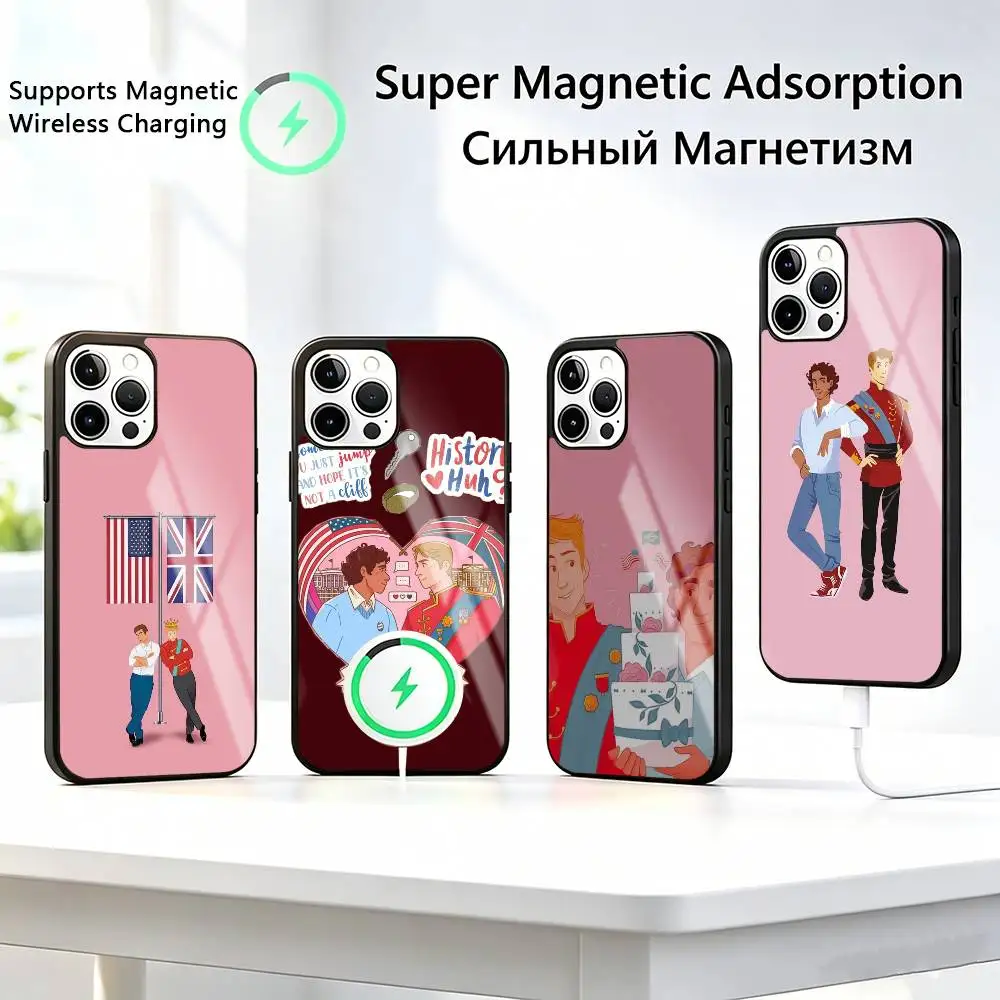 

Red-d White and royal blue-e Phone Case For iPhone17,16,15,14,13,12,11 Plus,Pro Compatible with magnetic wireless charging