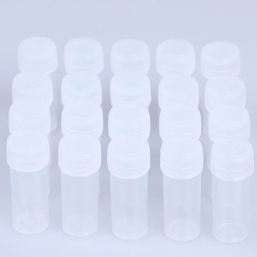 

50pcs Clear Bottle Vials Refillable Bottles Empty Sample Containers Dispensing Bottles Small Transparent Refillable