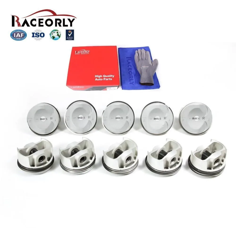 

RACEORLY Pistons Rings Set STD 84.5mm For Audi R8 5.2 FSI V10 2010-2012 BUJ