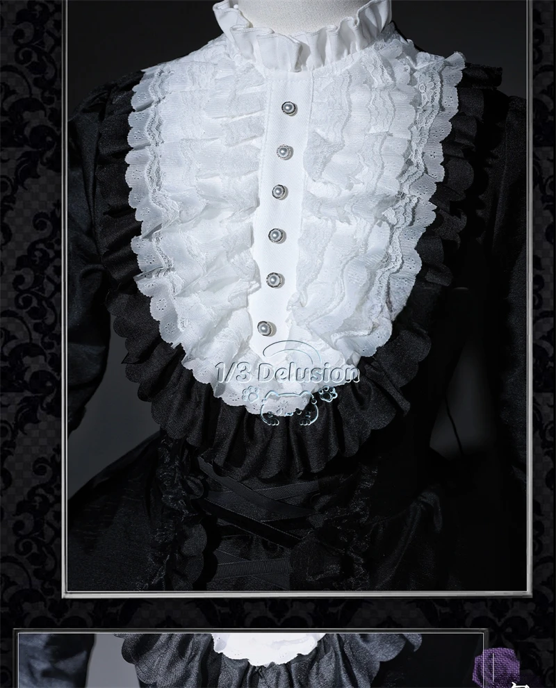 

Akemi Homura Puella Magi Madoka Magica Cosplay Costume Black dress Halloween Carnival Gothic Gorgeous Uniform 1/3 Delusion