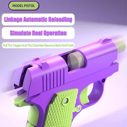 Decompression Props Toy Gun, 1911 style, Non-launch Toy, Blowback Mini Gravity Toys, for Holiday Children's Gift