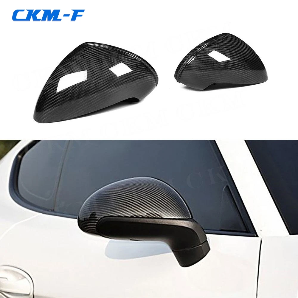 

Dry Carbon Fiber Rearview Mirror Cap Trim Shell Covers Sticker For Porsche Cayman Boxster 981 991 Standard 2013 2014 2015 2016