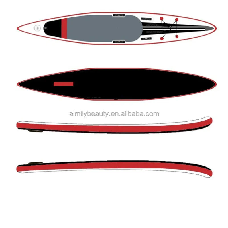 Mejor precio Tabla de Paddle de pie SUP inflable de PVC con cubierta antideslizante para surfear en aguas oceánicas