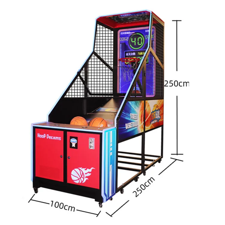 Coin Operated Games Indoor Sport Game LED Screen Display Basketball Shooting Machine Basketball Machine Arcade Game Machine
