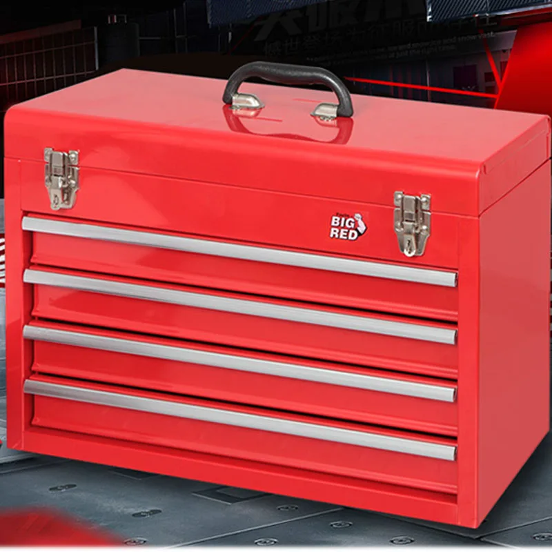 Portable Toolbox Household Set Portable Repair Multi-function Drawer Double-layer Combination Tool Storage Box